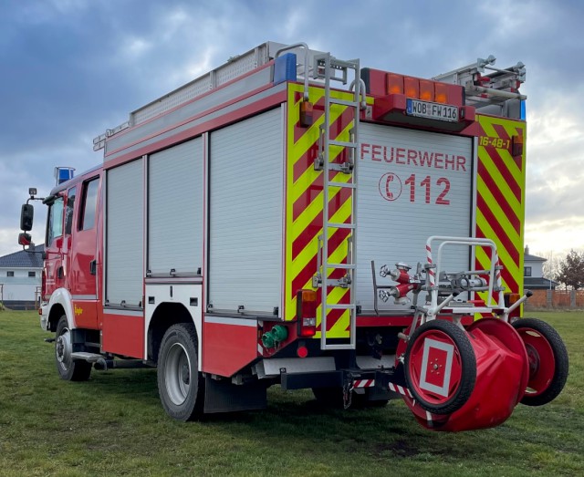 Das HLF 20/16 im Dezember 2021 von hinten links, Foto: Freiwillige Feuerwehr Heiligendorf