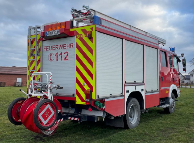 Das HLF 20/16 im Dezember 2021 von hinten rechts, Foto: Freiwillige Feuerwehr Heiligendorf