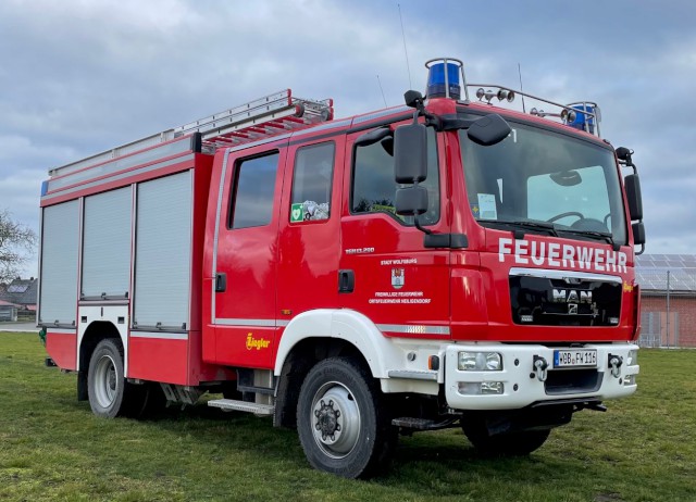 Das HLF 20/16 im Dezember 2021 von vorne rechts, Foto: Freiwillige Feuerwehr Heiligendorf