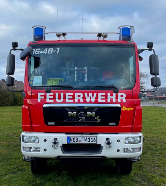 Das HLF 20/16 im Dezember 2021 in der Frontansicht, Foto: Freiwillige Feuerwehr Heiligendorf