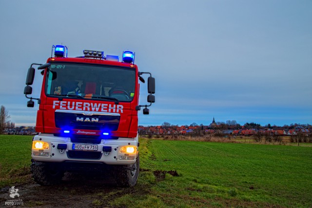 Das TLF 3000 vor Heiligendorf, Foto: Freiwillige Feuerwehr Heiligendorf