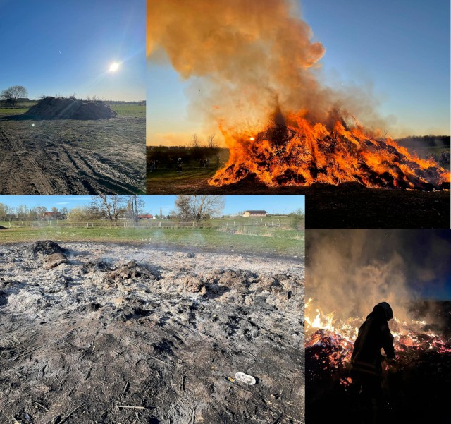 Das Osterfeuer Heiligendorf im Jahr 2022, Foto: Freiwillige Feuerwehr Heiligendorf