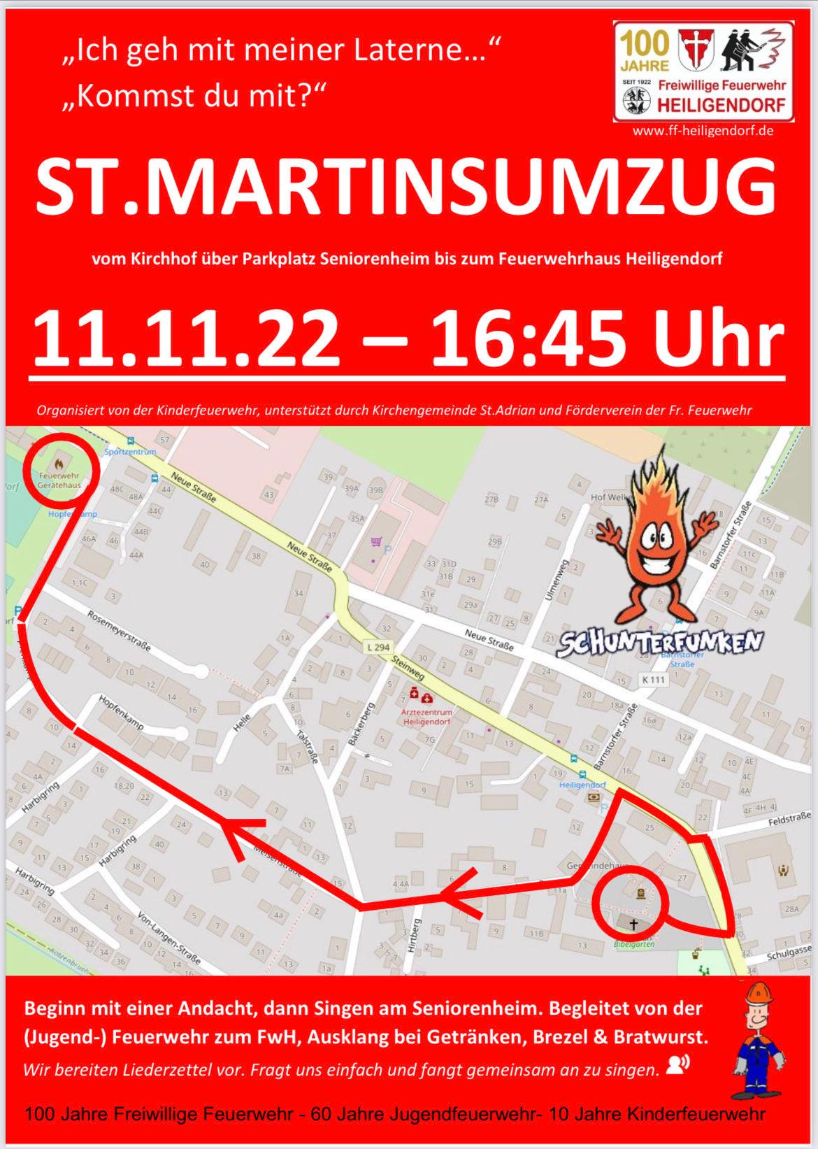 Plakat zum St. Martin-Umzug