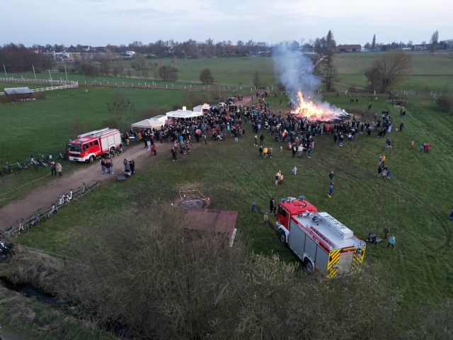 Einsatz 10 / 2023, Brandsicherheitswache Osterfeuer, Foto: Freiwillige Feuerwehr Heiligendorf