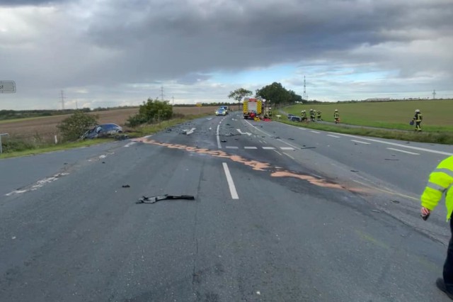 Einsatz 28 / 2023, Verkehrsunfall - eingeklemmte Person, Foto: Freiwillige Feuerwehr Heiligendorf