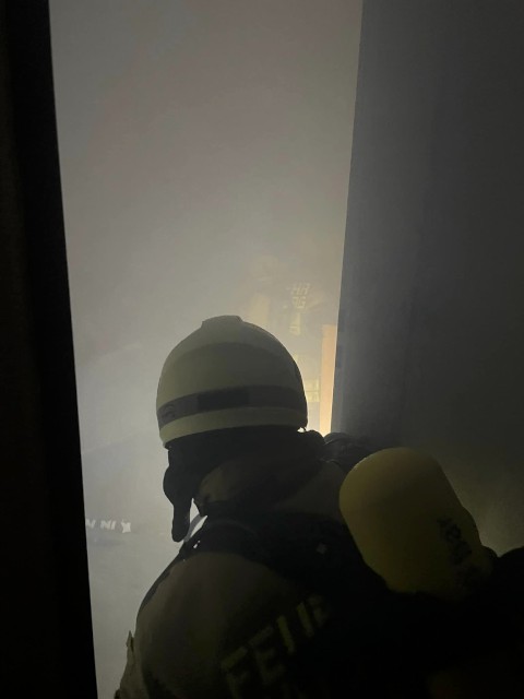 Im vernebelten Feuerwehrhaus, Foto: Freiwillige Feuerwehr Heiligendorf