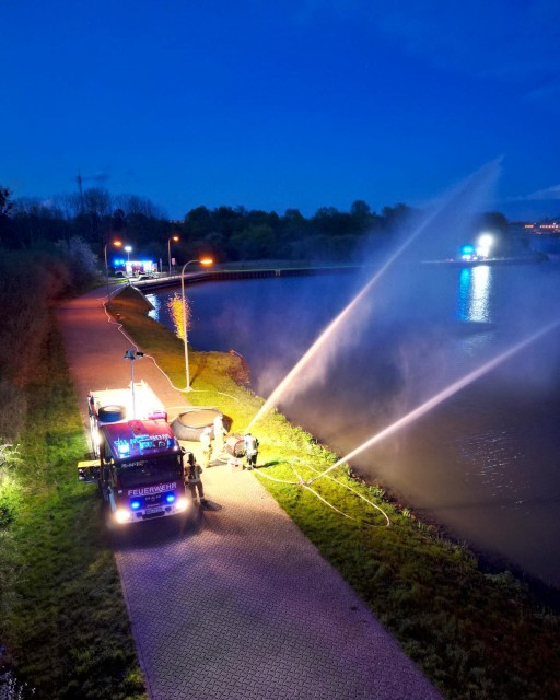 Bereitschaftsübung Fachzug Wasserförderung, Foto: Freiwillige Feuerwehr Heiligendorf