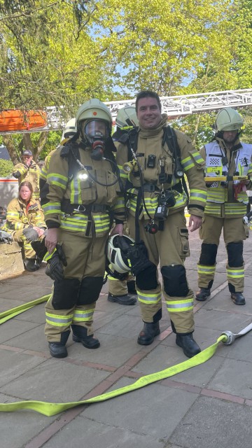 Übung des Löschzugs Süd in der Grundschule Hasenwinkel in Neindorf, Foto: Freiwillige Feuerwehr Heiligendorf