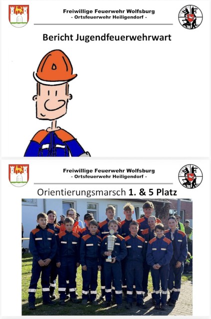 JHV: Bericht Jugendfeuerwehrwart, Quelle: Freiwillige Feuerwehr Heiligendorf