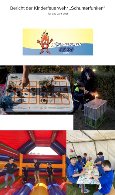 JHV: Bericht Kinderfeuerwehrwart, Quelle: Freiwillige Feuerwehr Heiligendorf