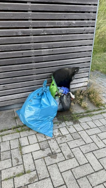 Einsatz 14 / 2026, B_1 - Abfalleimer an Bushaltestelle brennt, Foto: Freiwillige Feuerwehr Heiligendorf