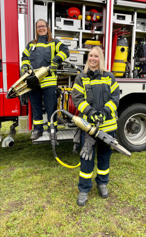 Einige der Heiligendorfer Feuerwehrfrauen im März 2022, Foto: Freiwillige Feuerwehr Heiligendorf