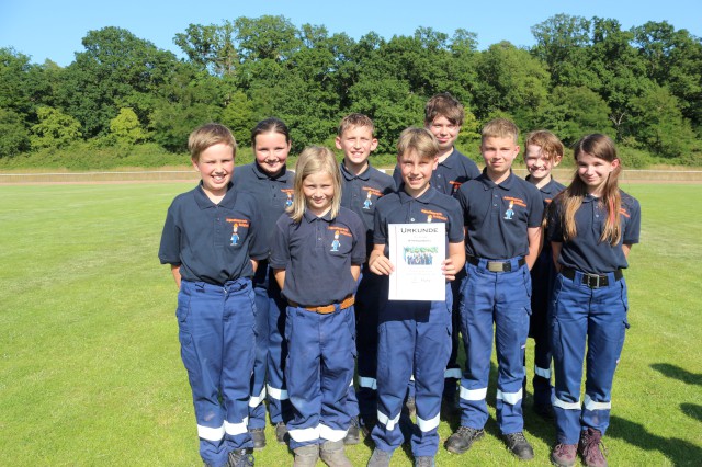 Stadtwettbewerb der JF Wolfsburg: Gruppe Heiligendorf 2, Foto: Freiwillige Feuerwehr Heiligendorf