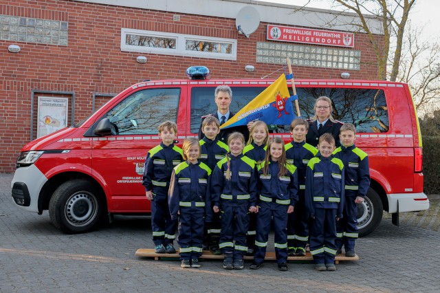 Gruppenfoto der Kinderfeuerwehr am 13. März 2022, Foto: Matthias Leitzke, www.photodesign-wolfsburg.de